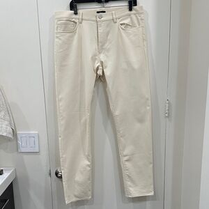 Theory Men's Slim Fit Cream Jeans